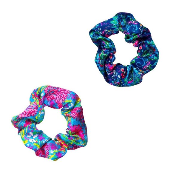 Satin Scrunchie Set 2-Pack Hair Ties for Women Girls Soft Elastic Hair Accessori